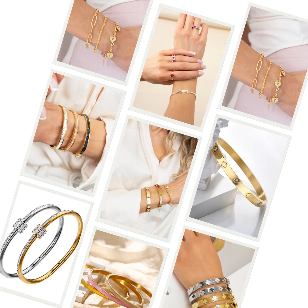 Personalized Bracelets with Names, Symbols & Charms