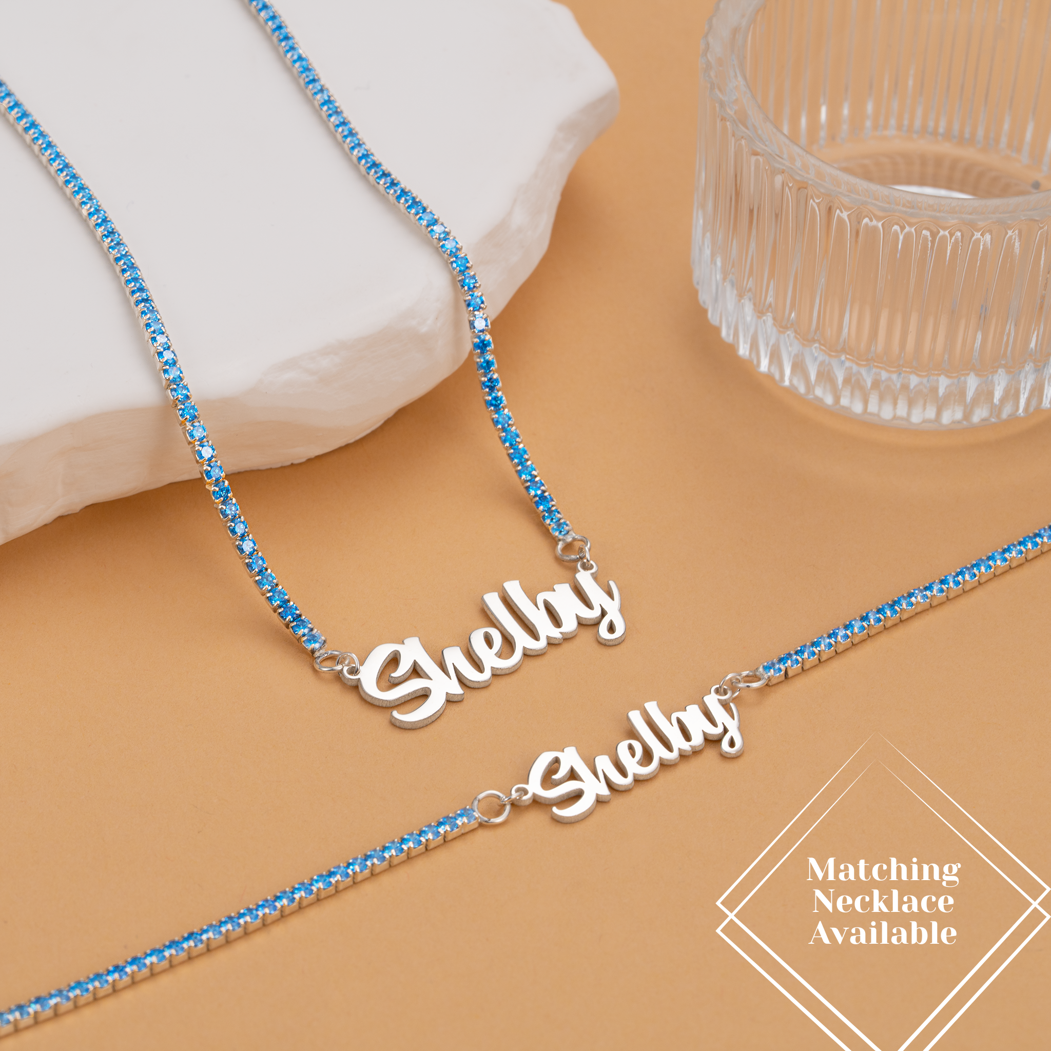 Personalised Sterling Silver Name Tennis Bracelet