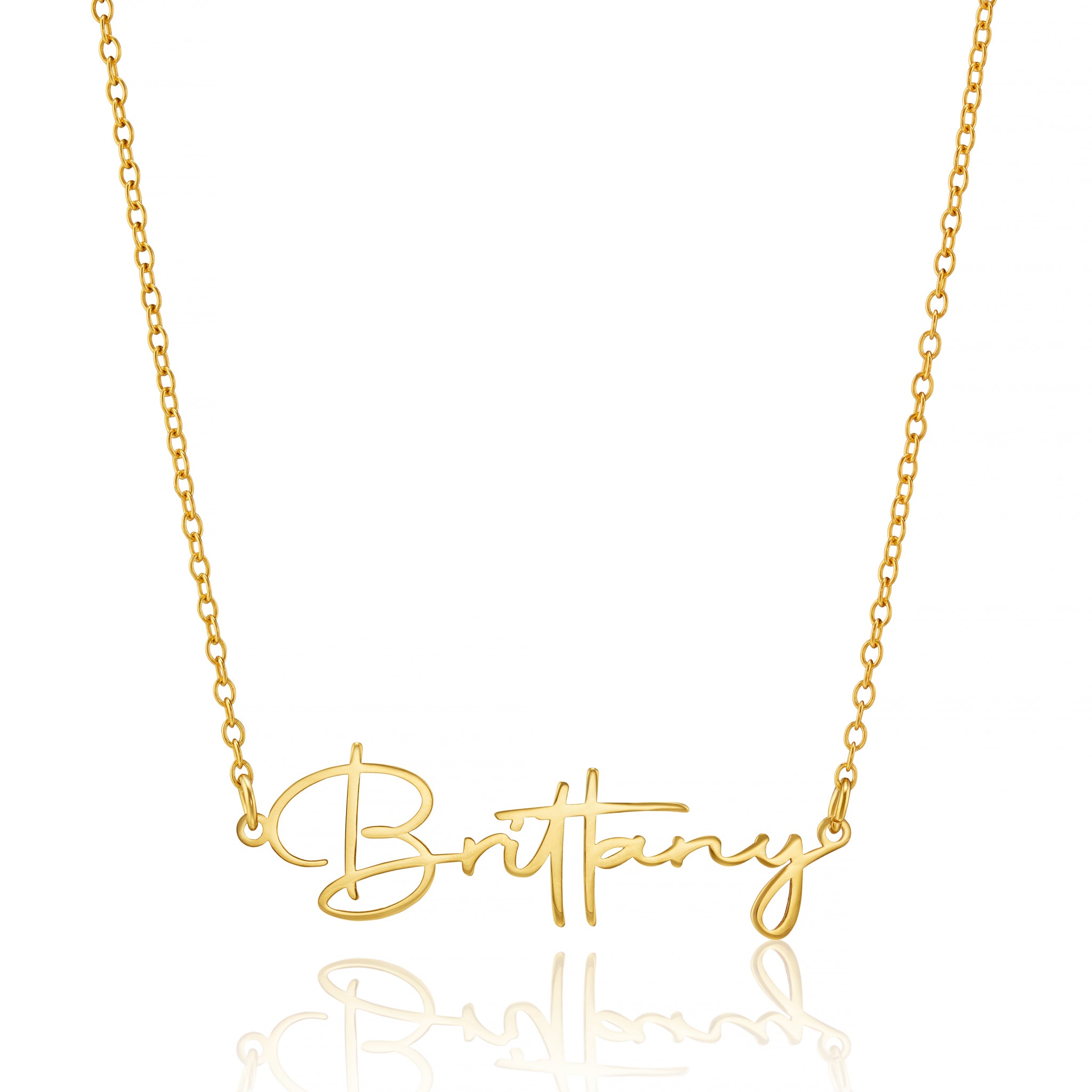Personalised Name Necklace in Elegant Cursive Font
