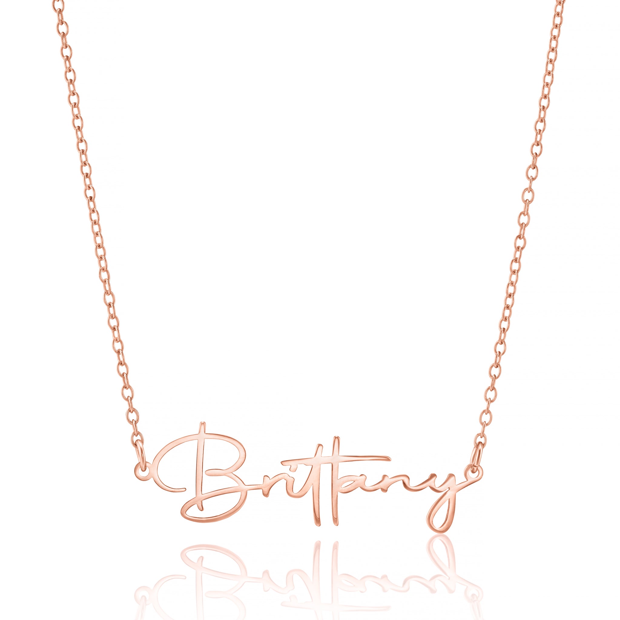 Personalised Name Necklace in Elegant Cursive Font