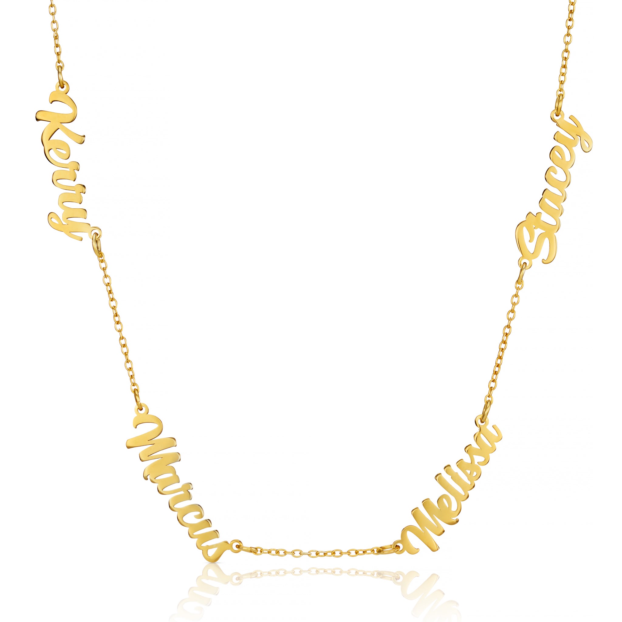 Personalised Multiple Family Name Necklace