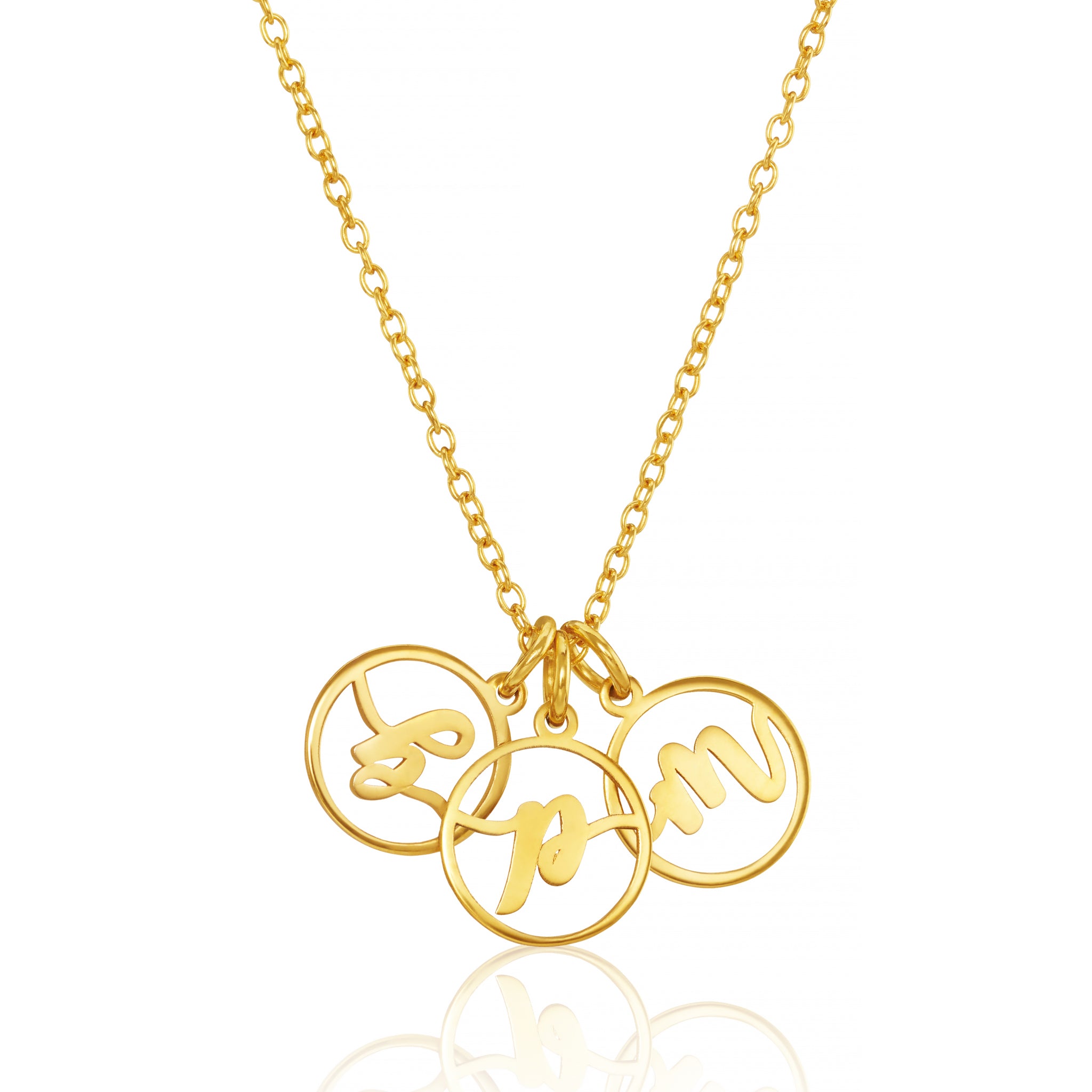 Personalised Mini Circle Family Necklace