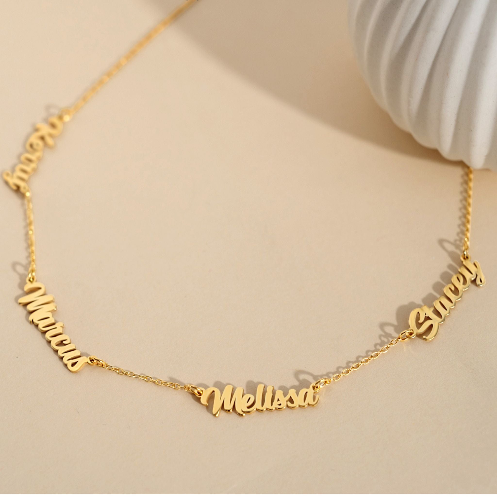 Personalised Multiple Family Name Necklace