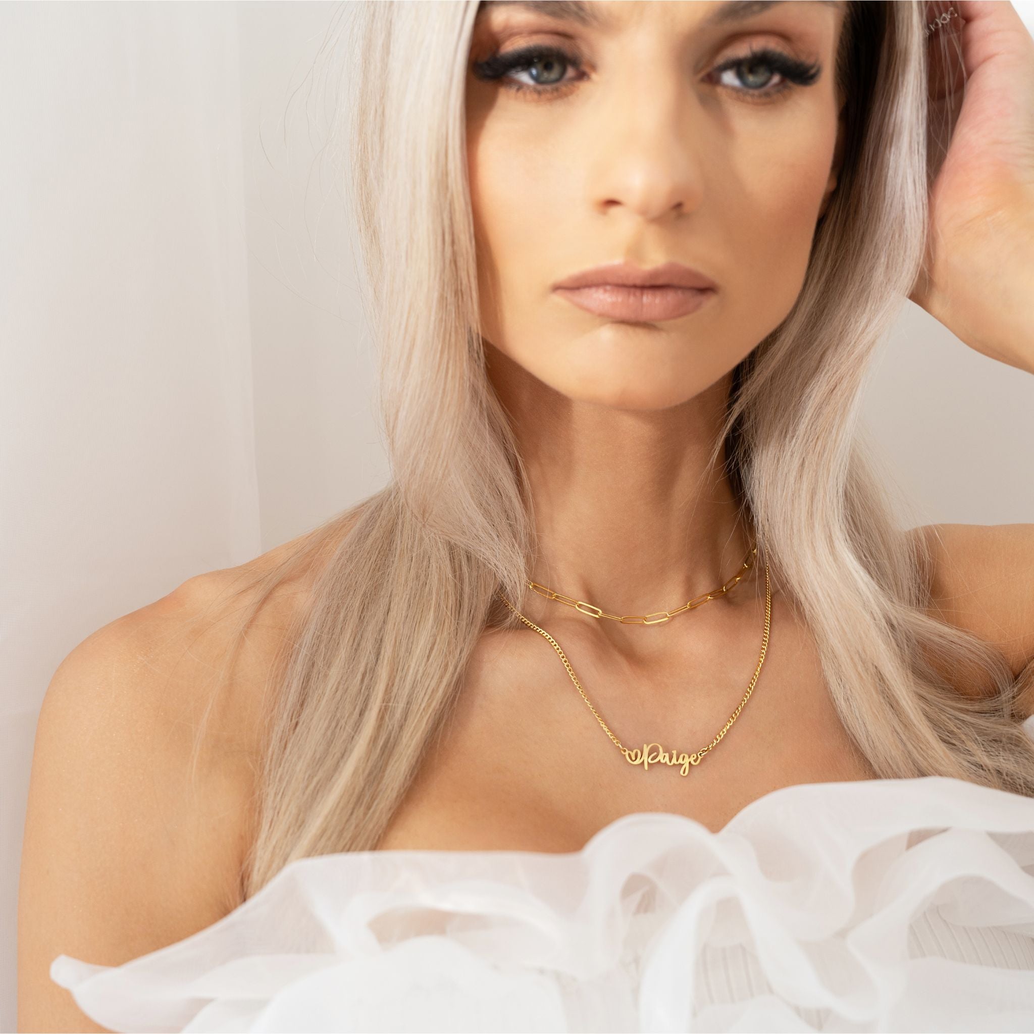 Custom Heart - Shaped Necklace with Name Personalisation