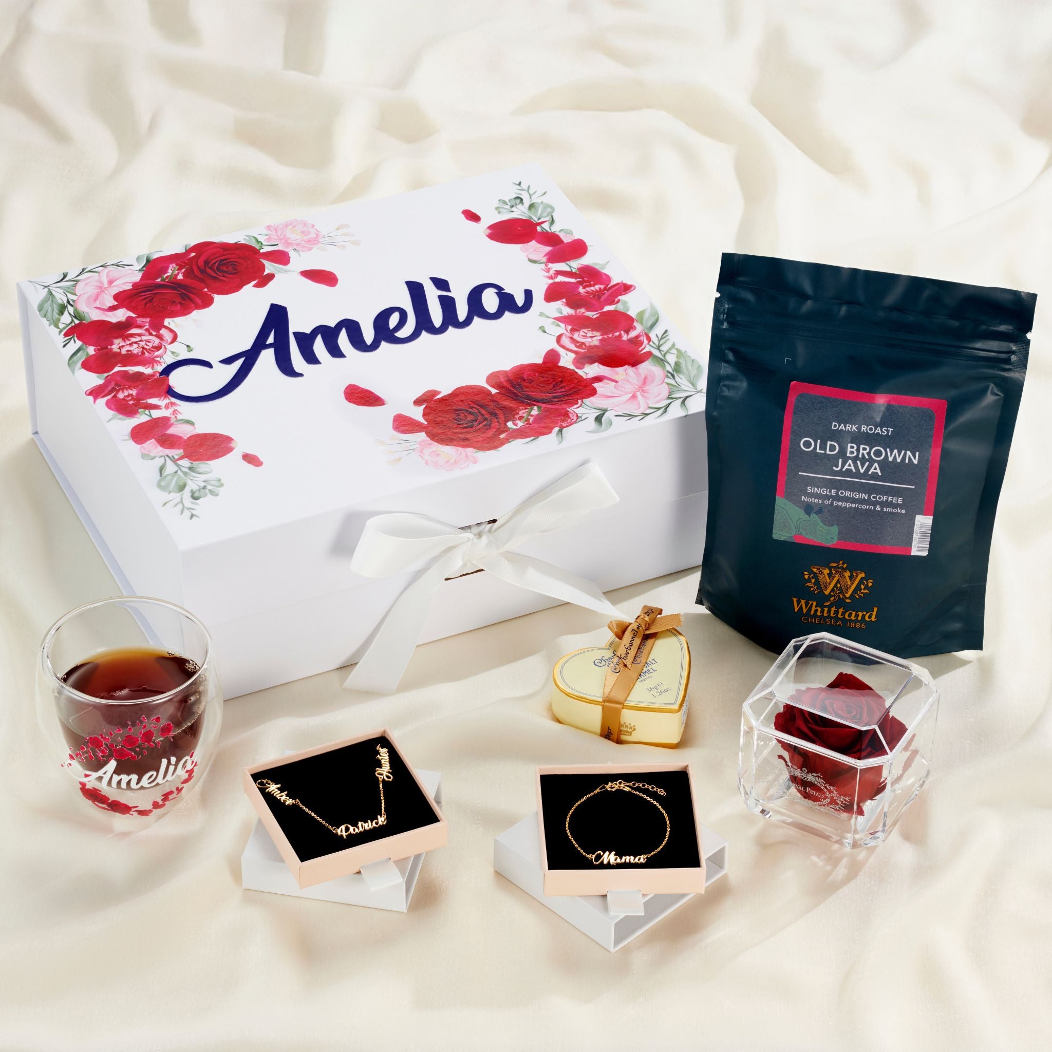 Luxury Personalised Gift Box with Name Jewellery