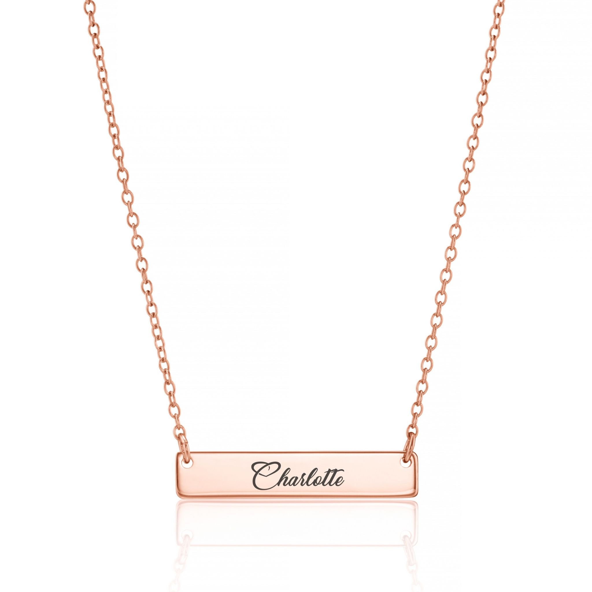Personalised Dainty Name Tag Necklace