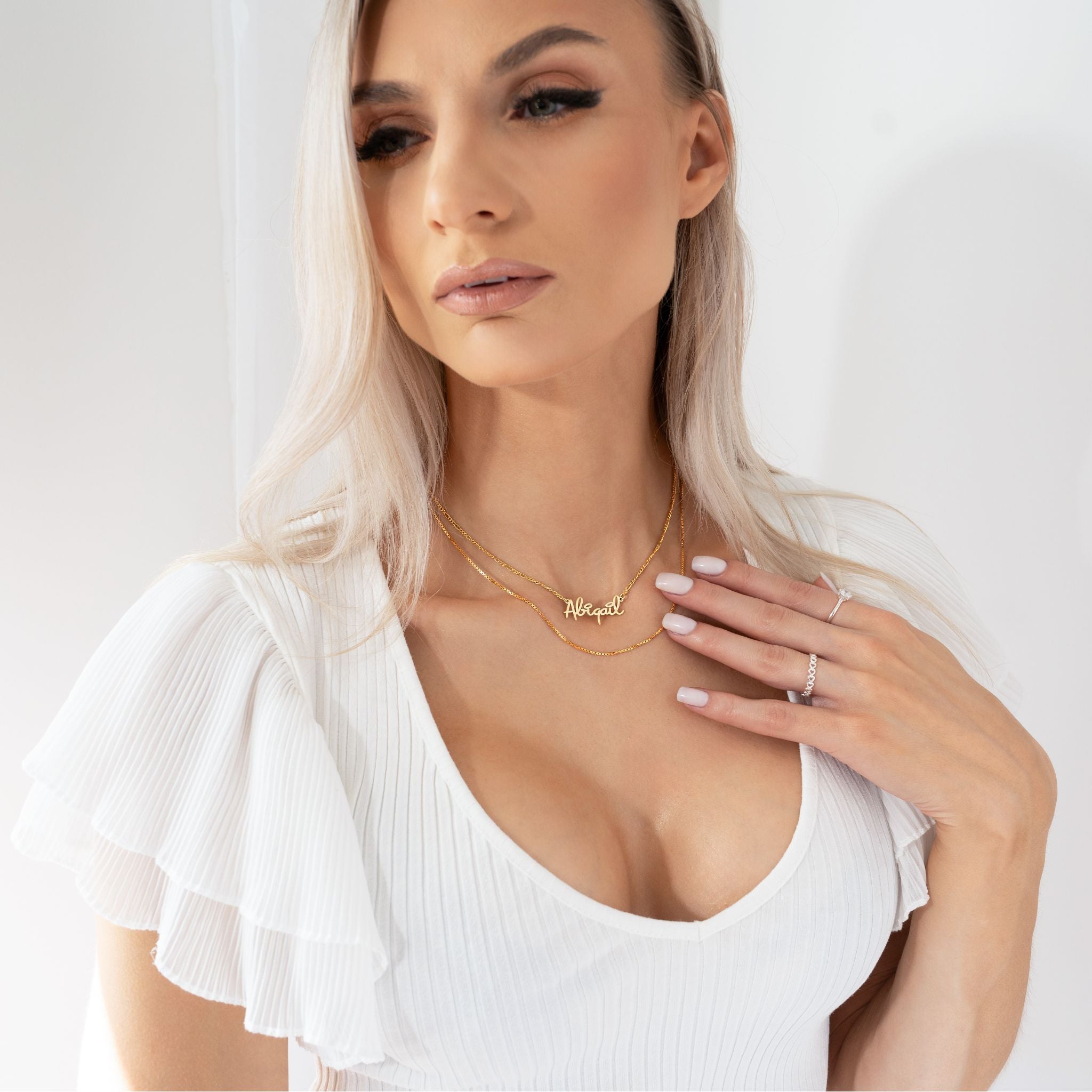 Personalised Name Necklace Pendant in Unique Font