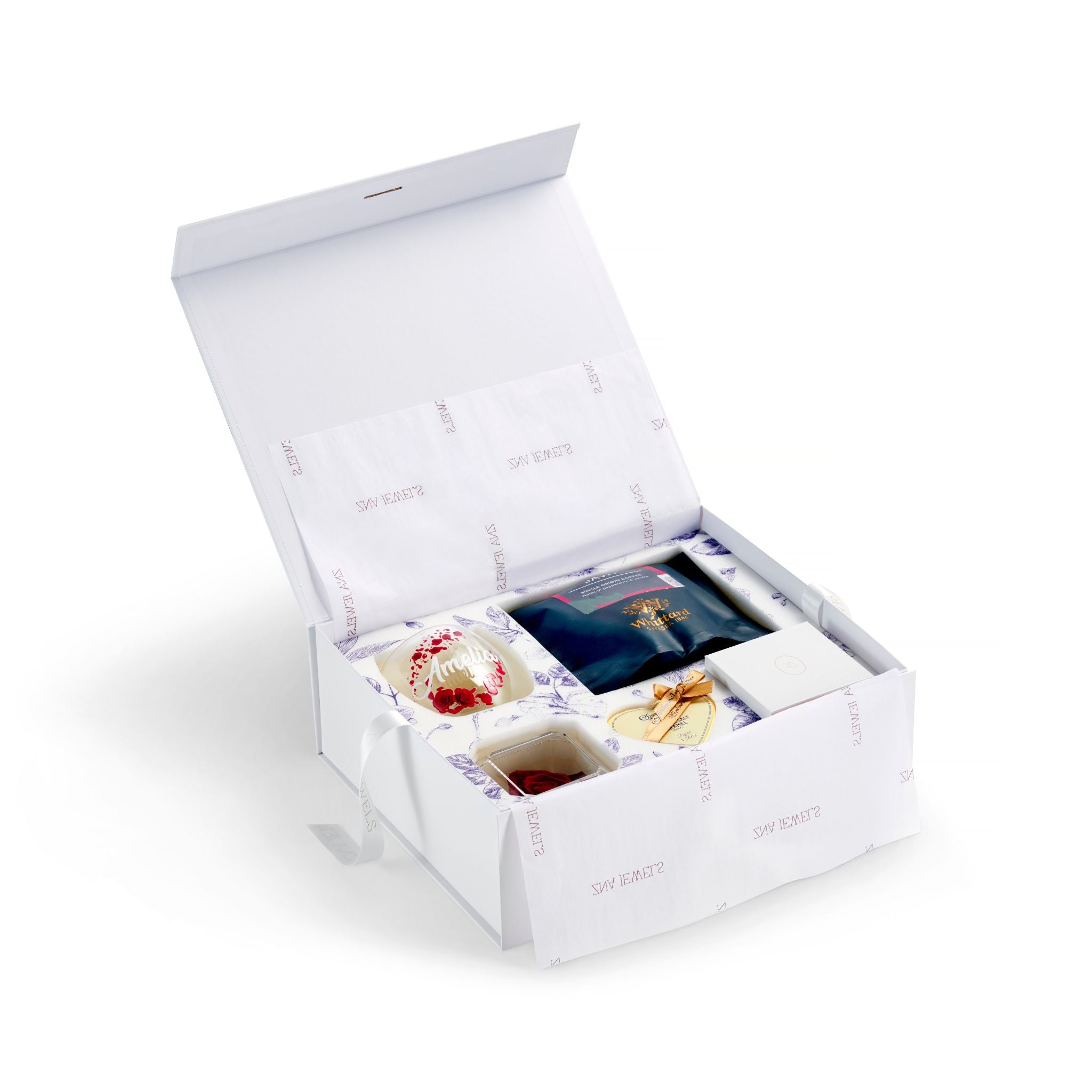 Luxury Personalised Gift Box with Name Jewellery