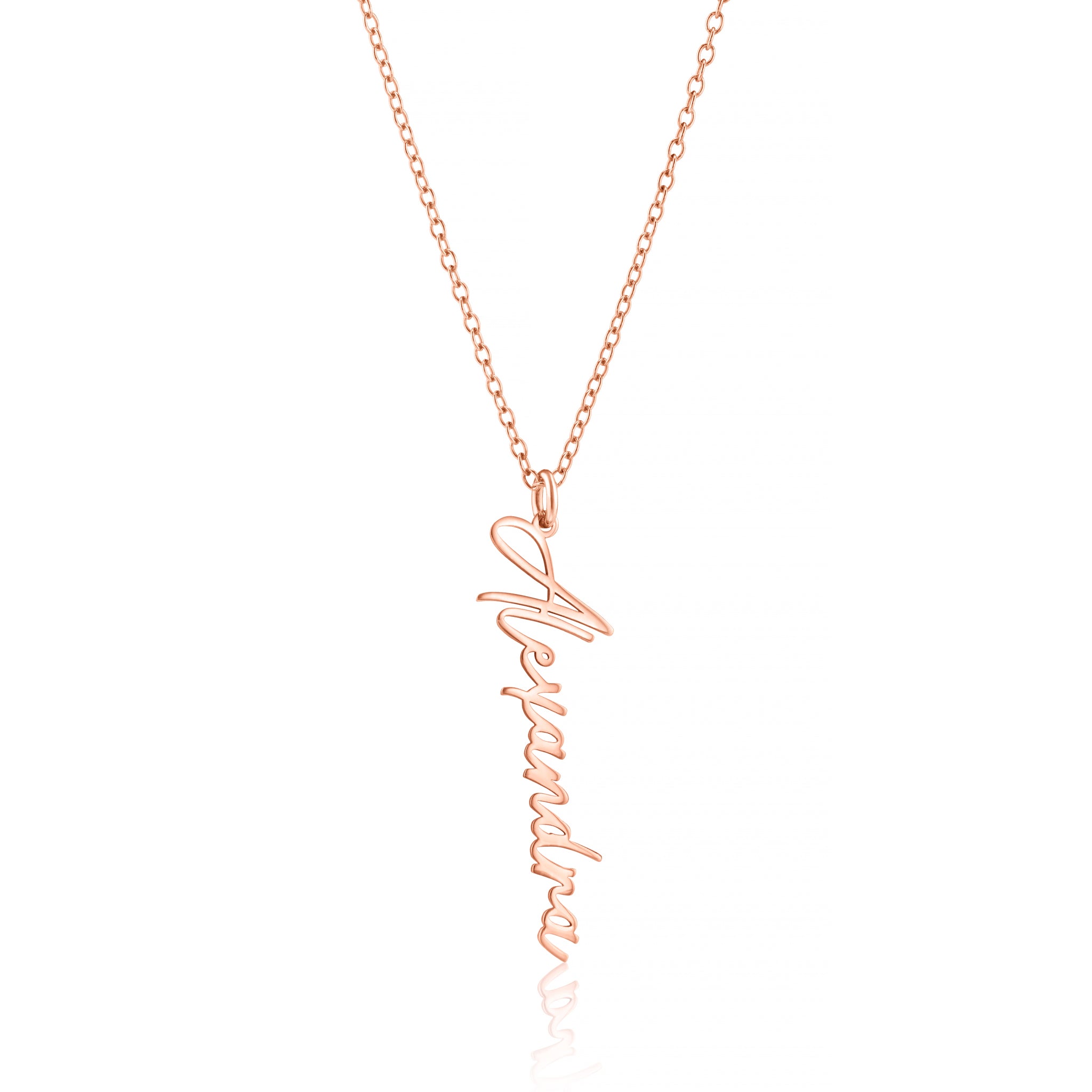 Personalised Vertical Name Necklace