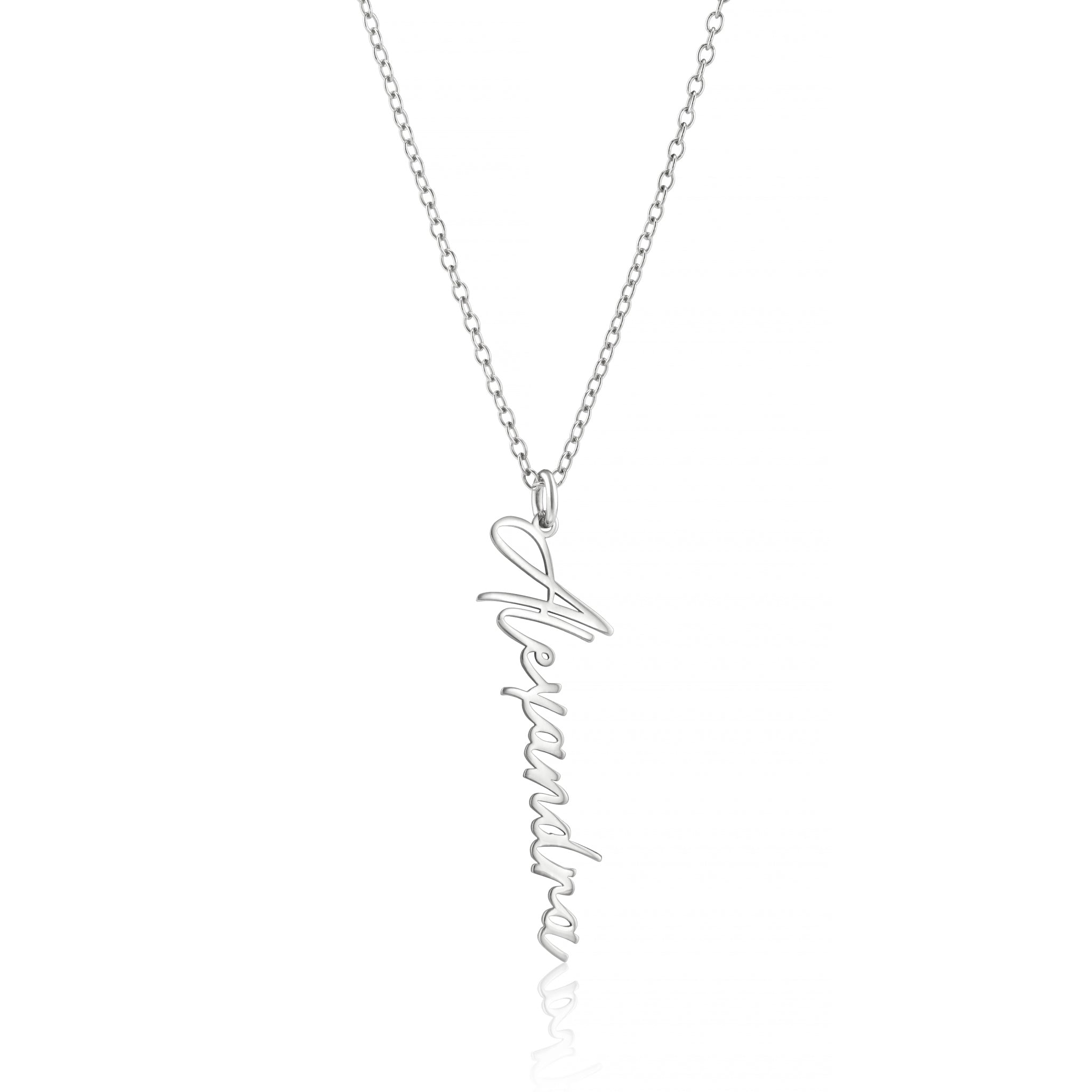 Personalised Vertical Name Necklace