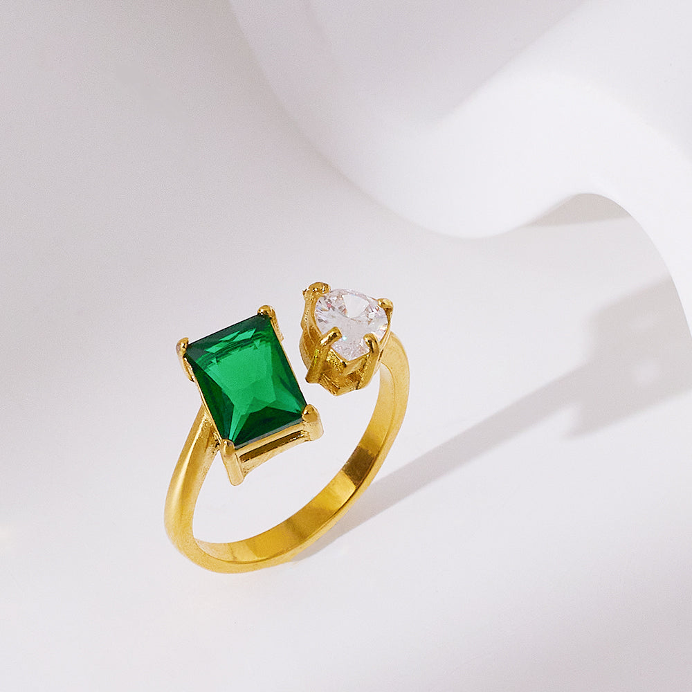 Personalised Gold-Tone Gemstone Rings