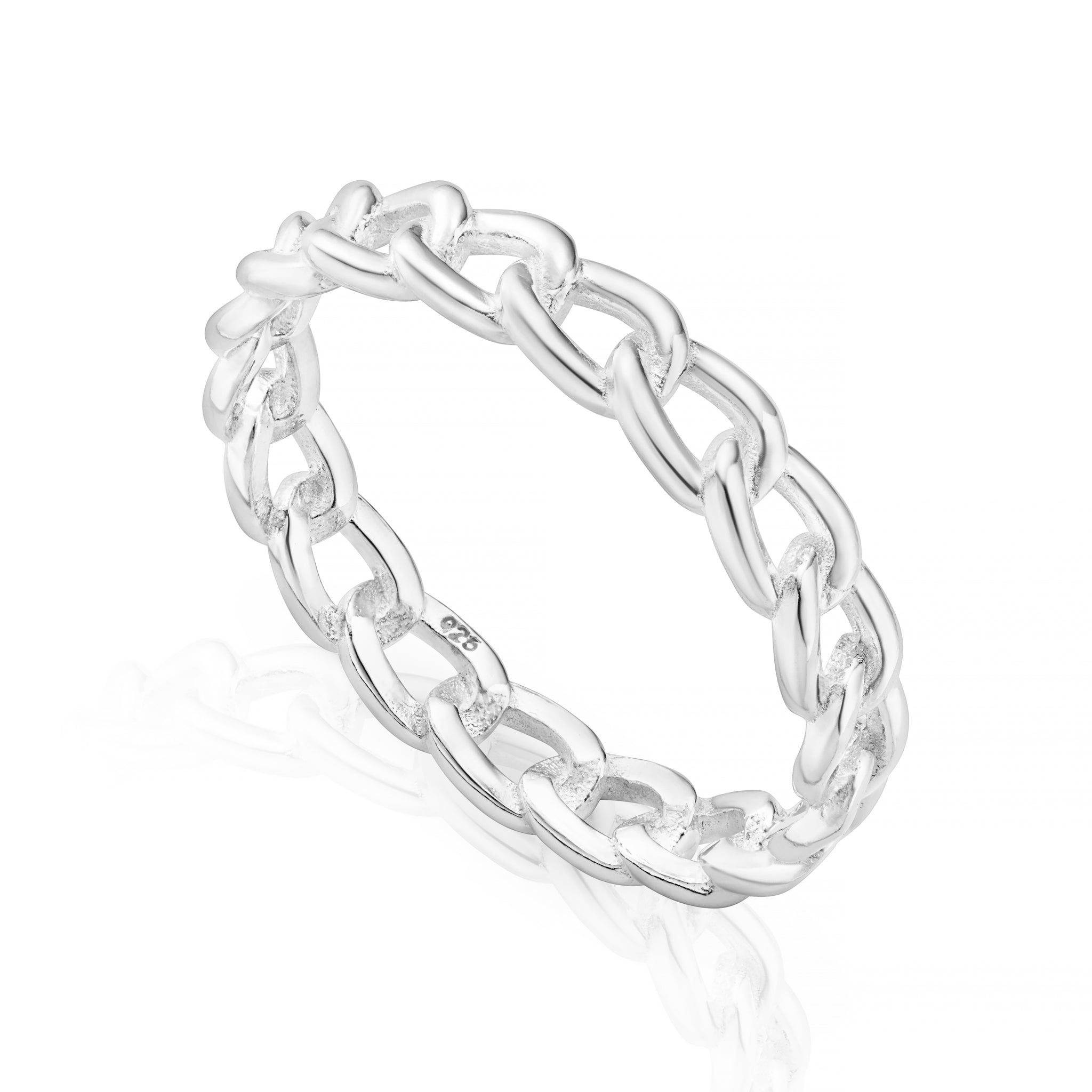 Sterling Silver Chain Link Ring