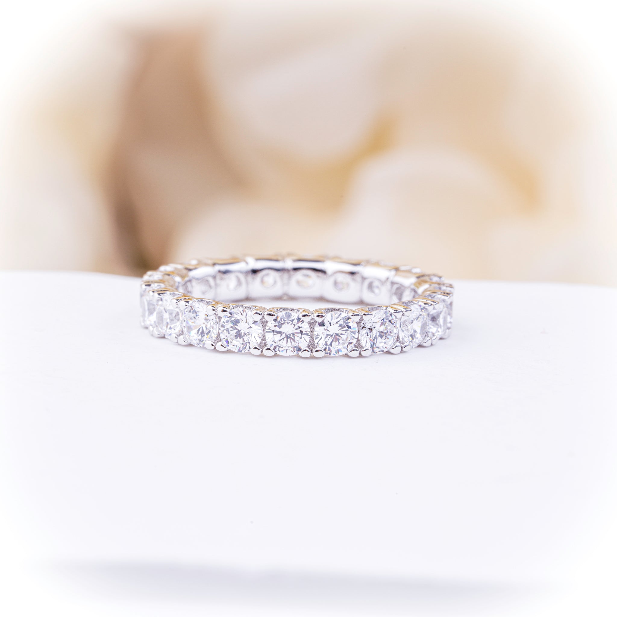 Eternity Band with Brilliant Zirconia Stones