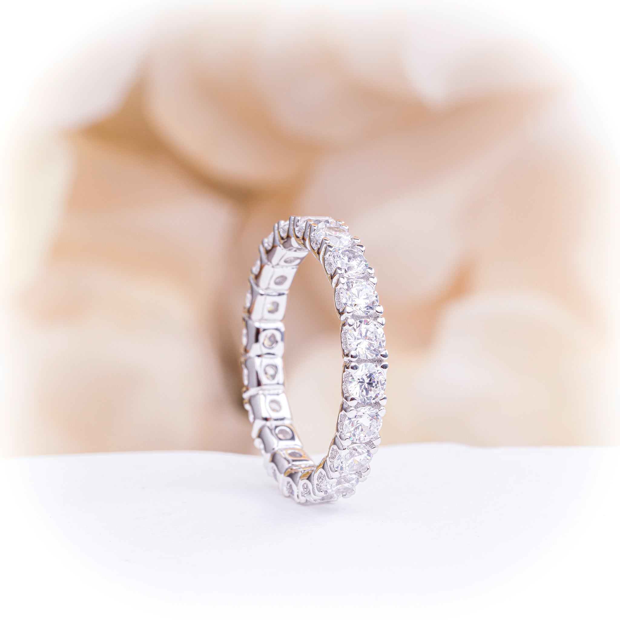 Eternity Band with Brilliant Zirconia Stones