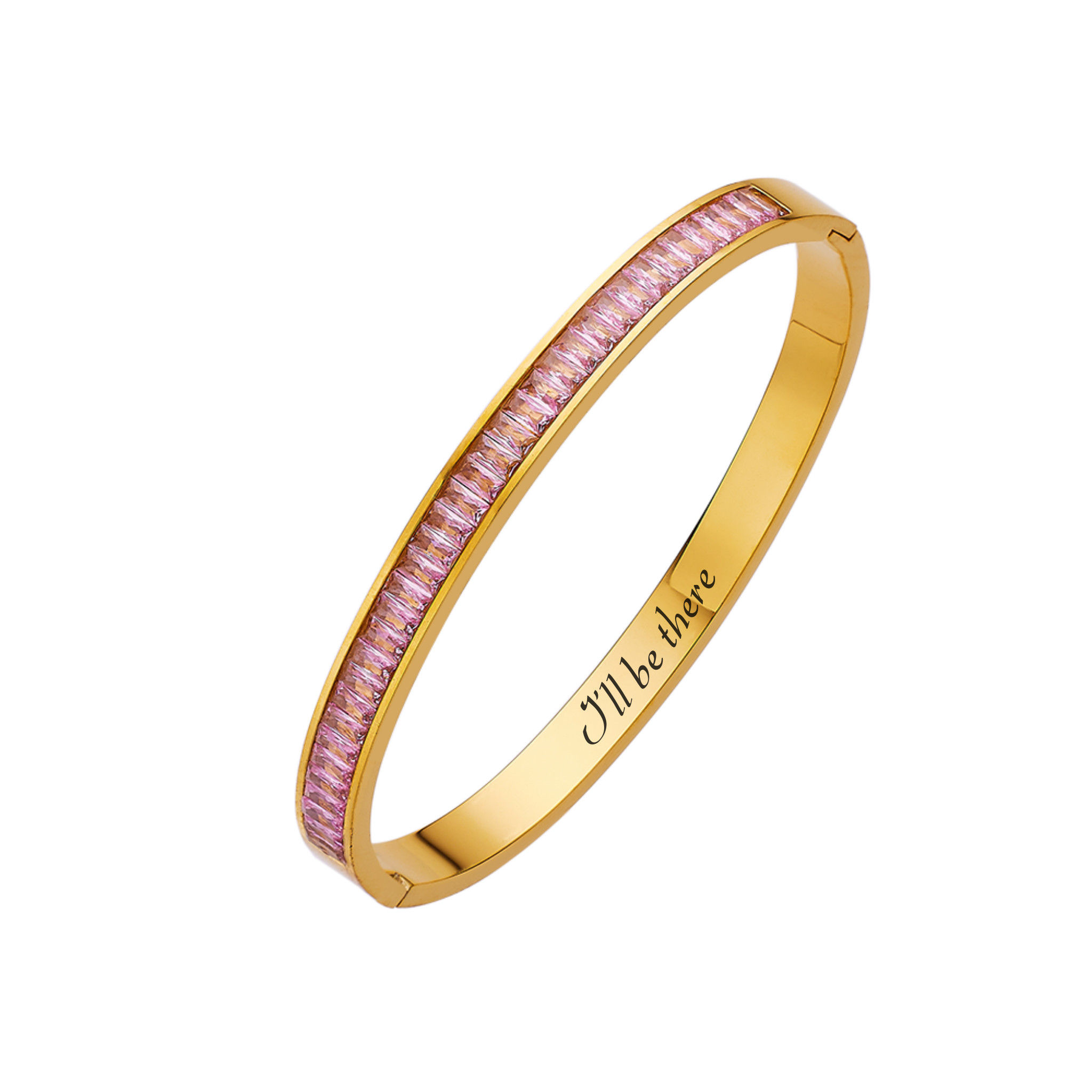 Agate gemstone bangle (Gold)