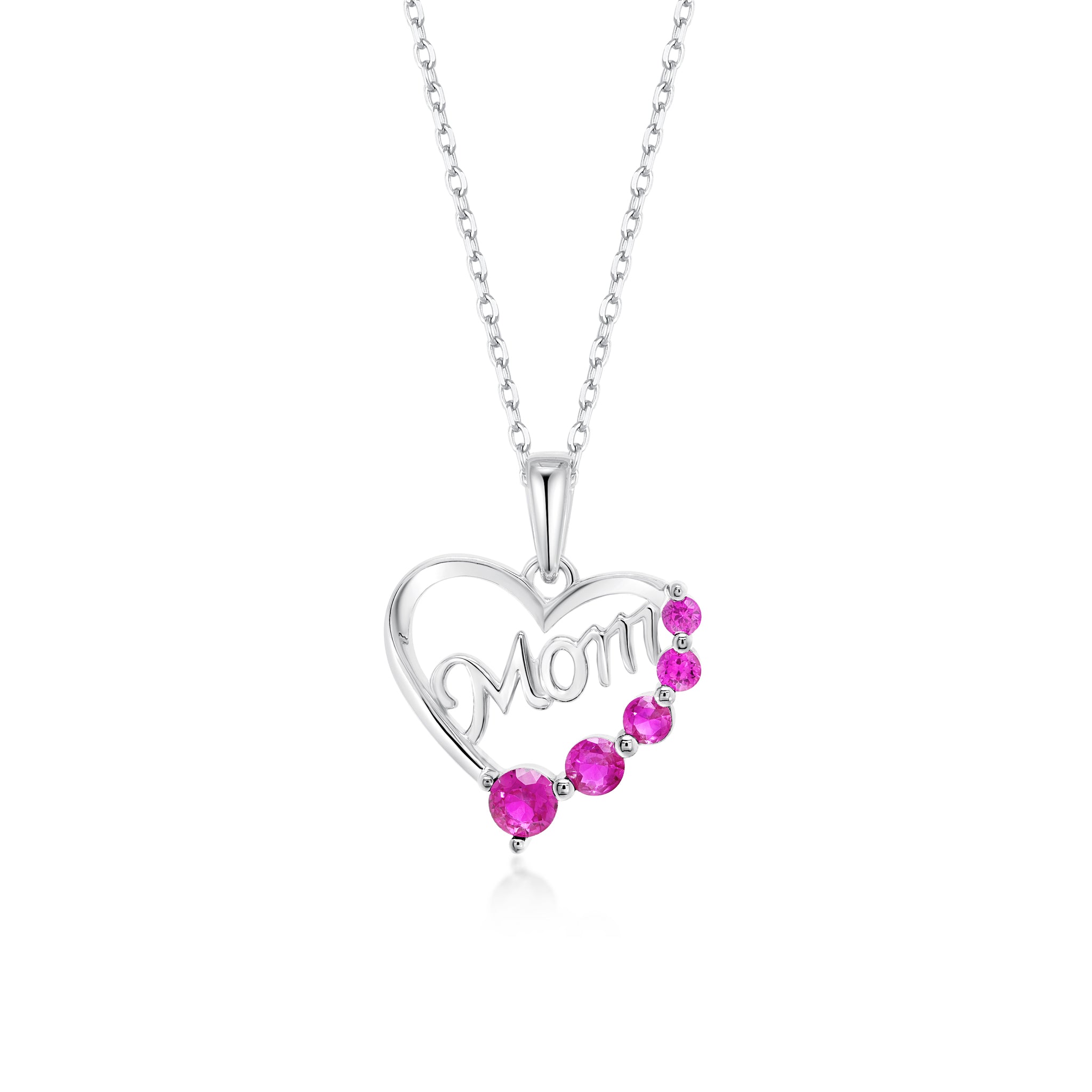 "Mom" Heart Necklace