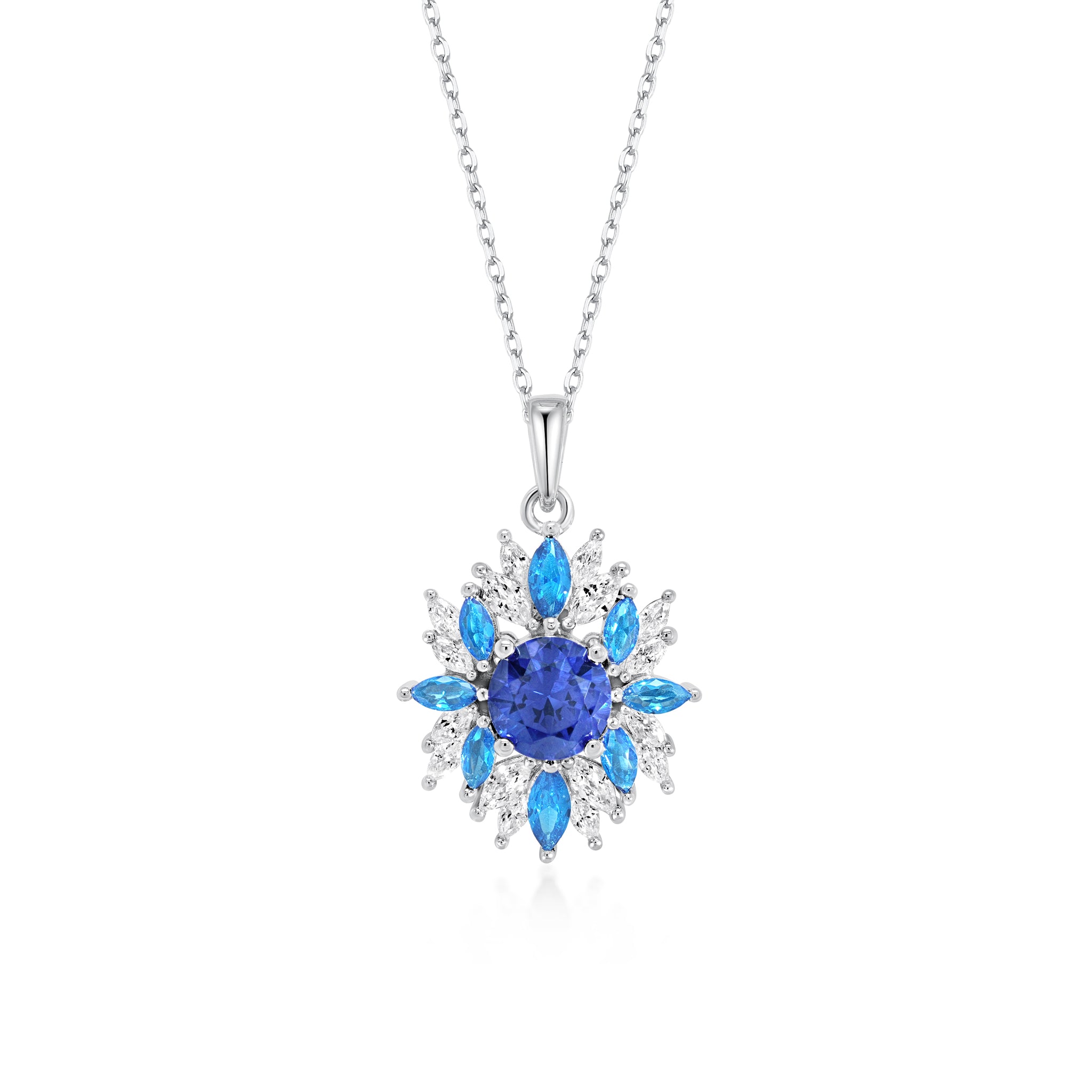 Floral Radiance Pendant Necklace