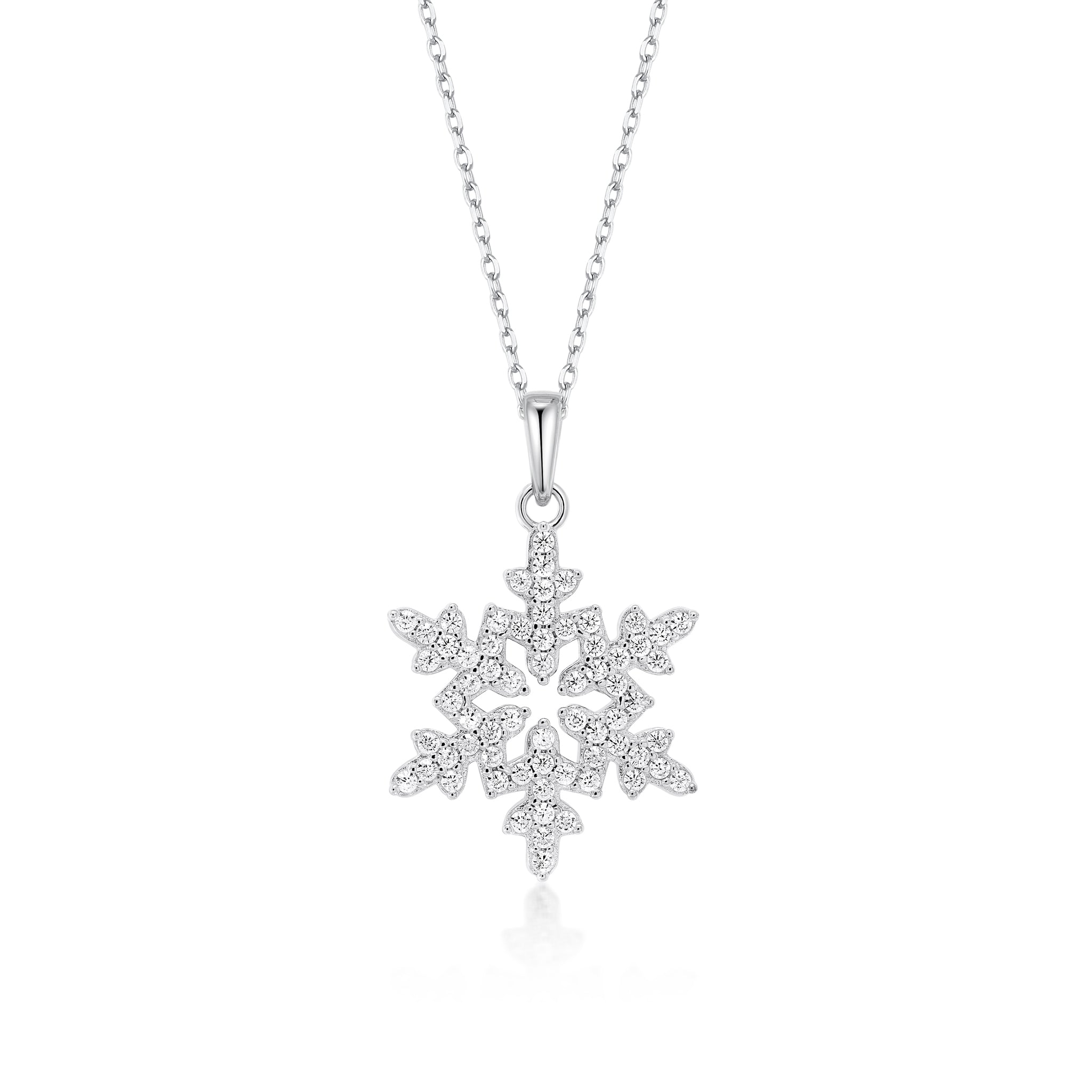 Snowflake Zirconia Necklace