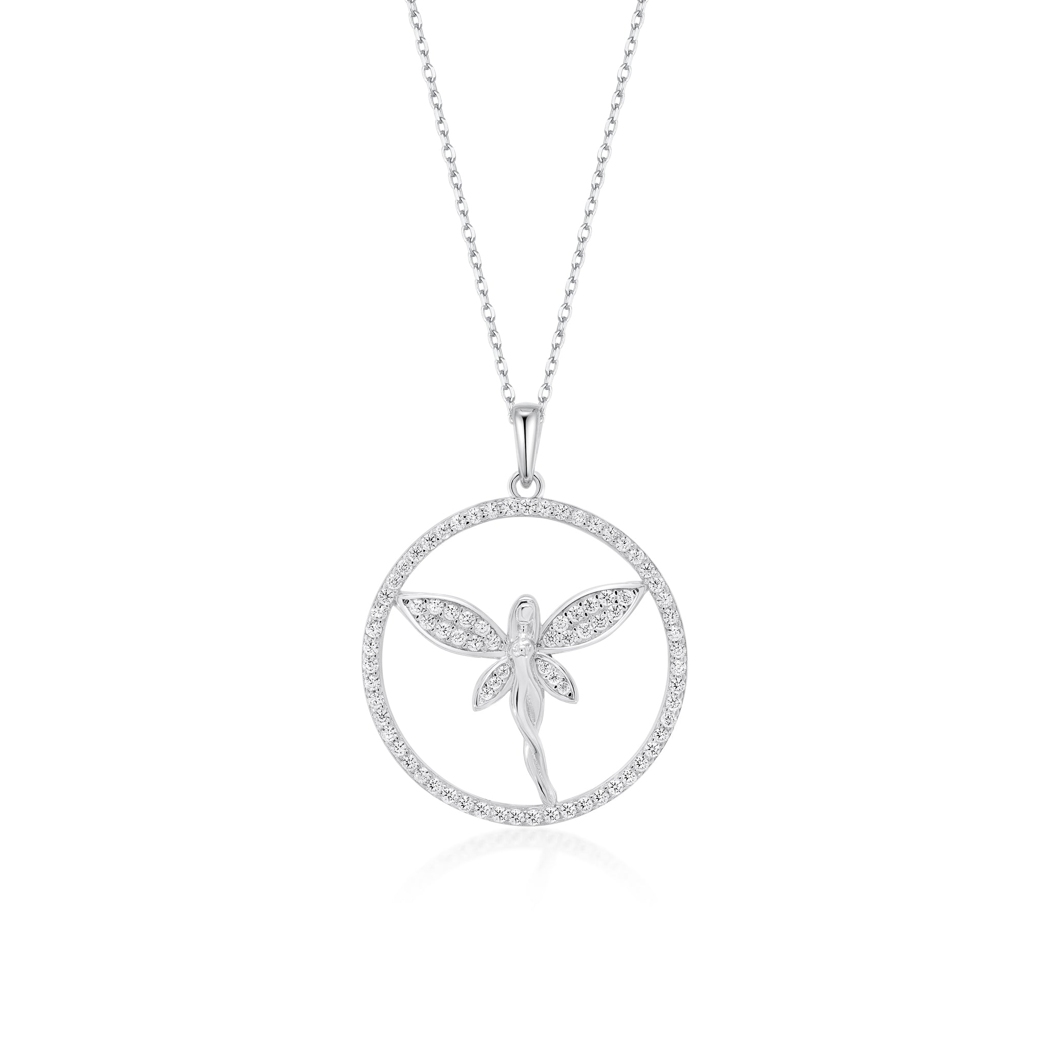 Dragonfly Zirconia Necklace