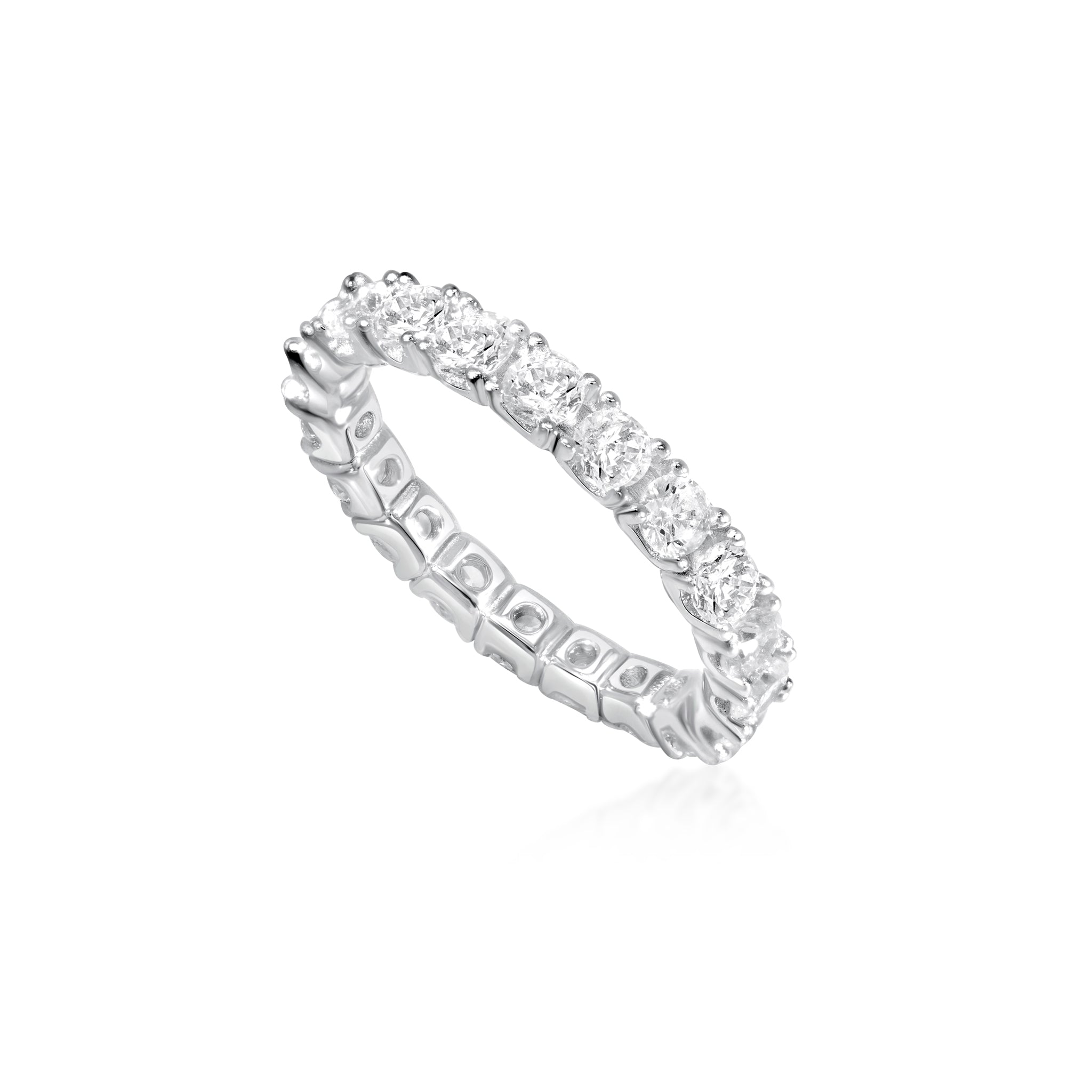 Eternity Band with Brilliant Zirconia Stones