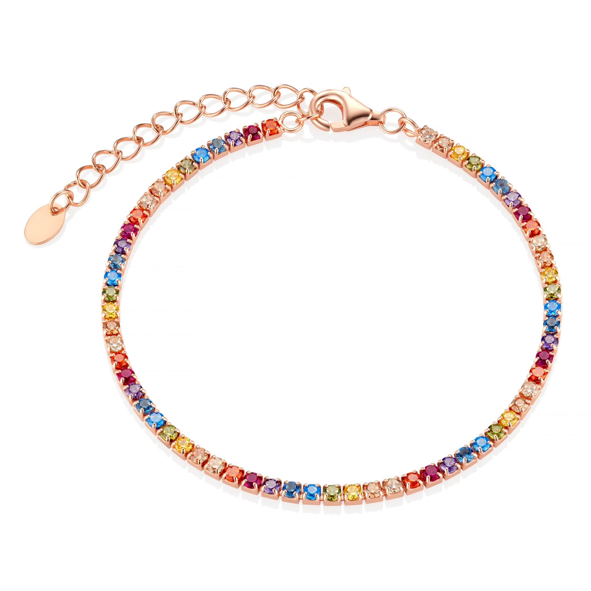 Rainbow Tennis Bracelet