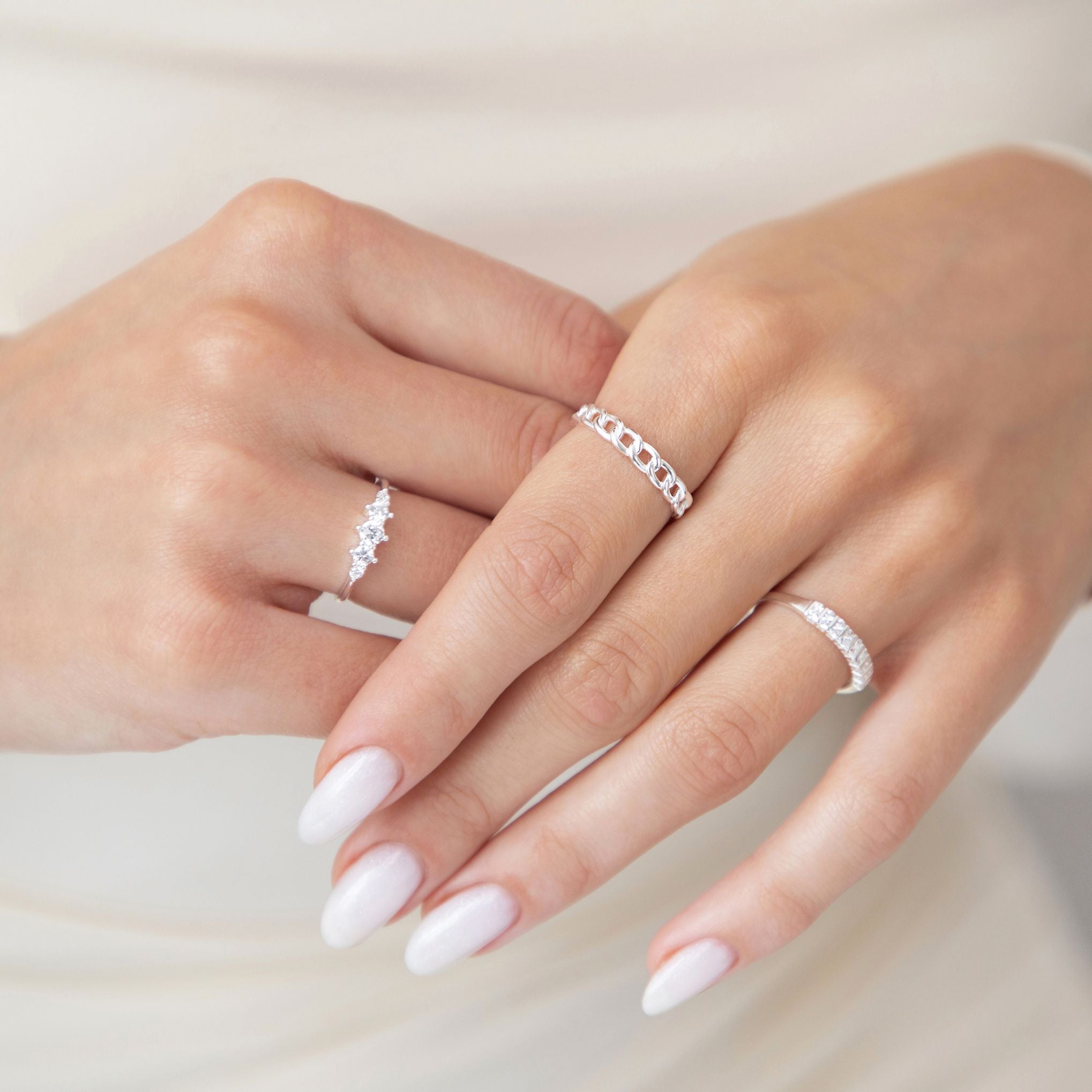 Sterling Silver Chain Link Ring