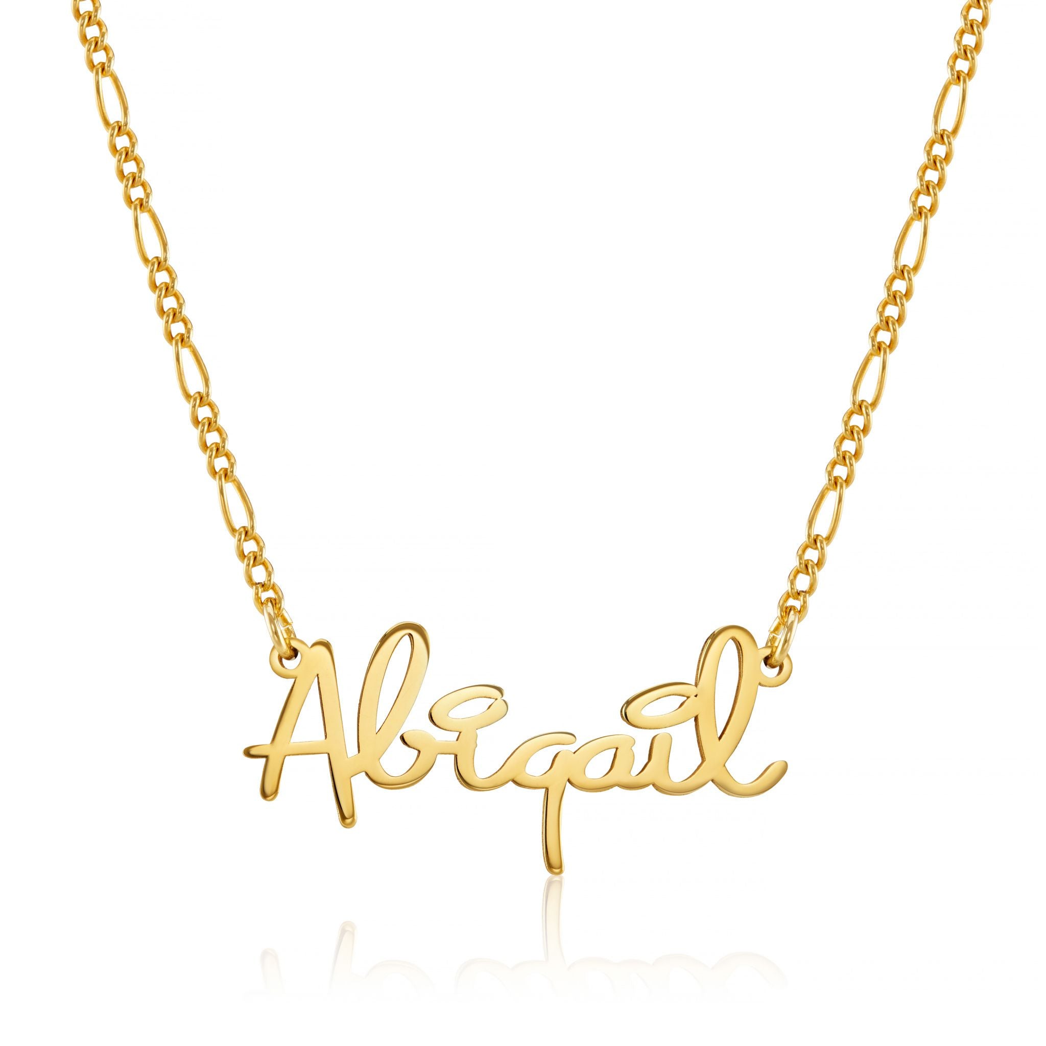 Personalised Name Necklace Pendant in Unique Font