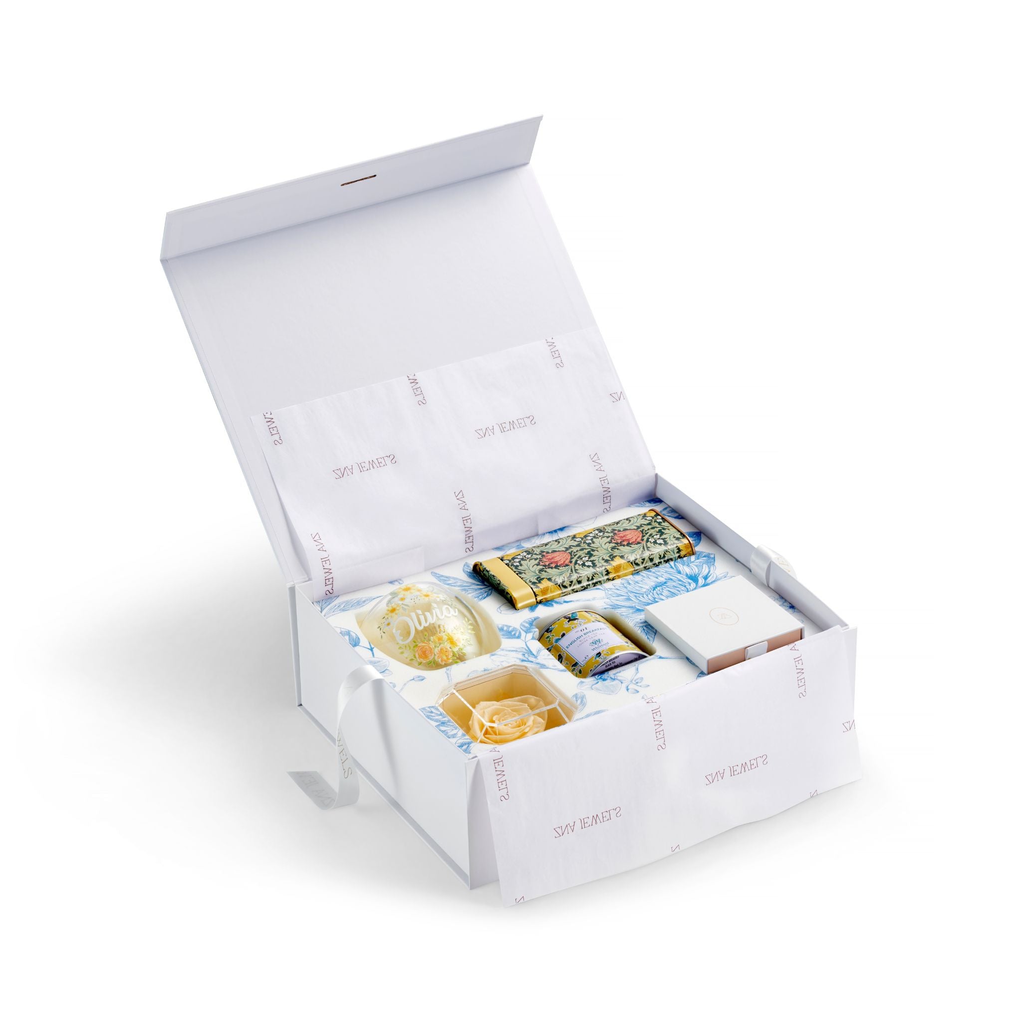 Luxury Personalised Gift Box with Name Jewellery