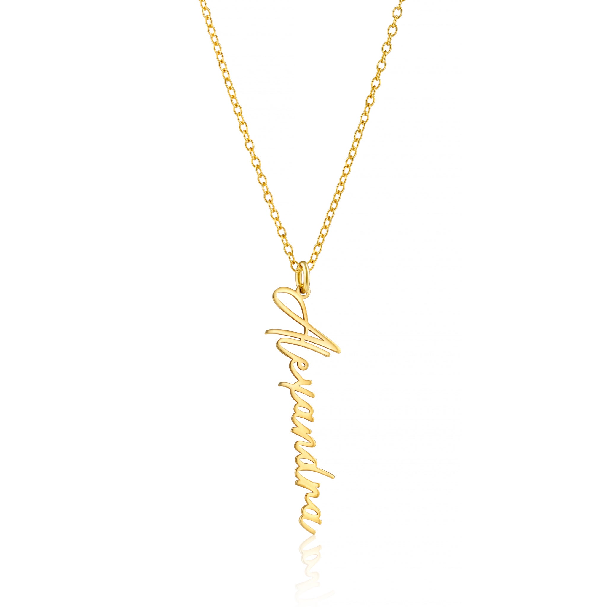 Personalised Vertical Name Necklace