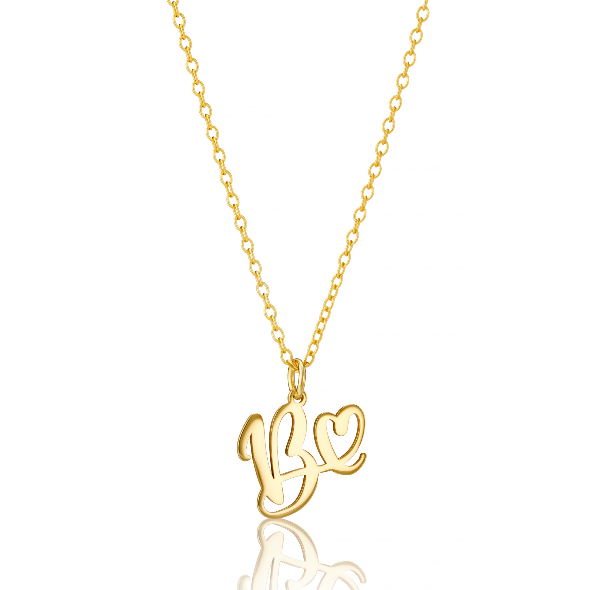 Personalised Heart-Shaped Initial Pendant Necklace