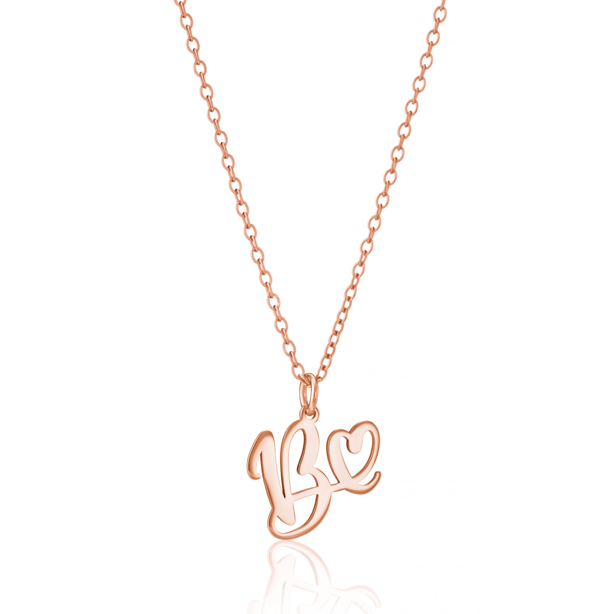 Personalised Heart-Shaped Initial Pendant Necklace