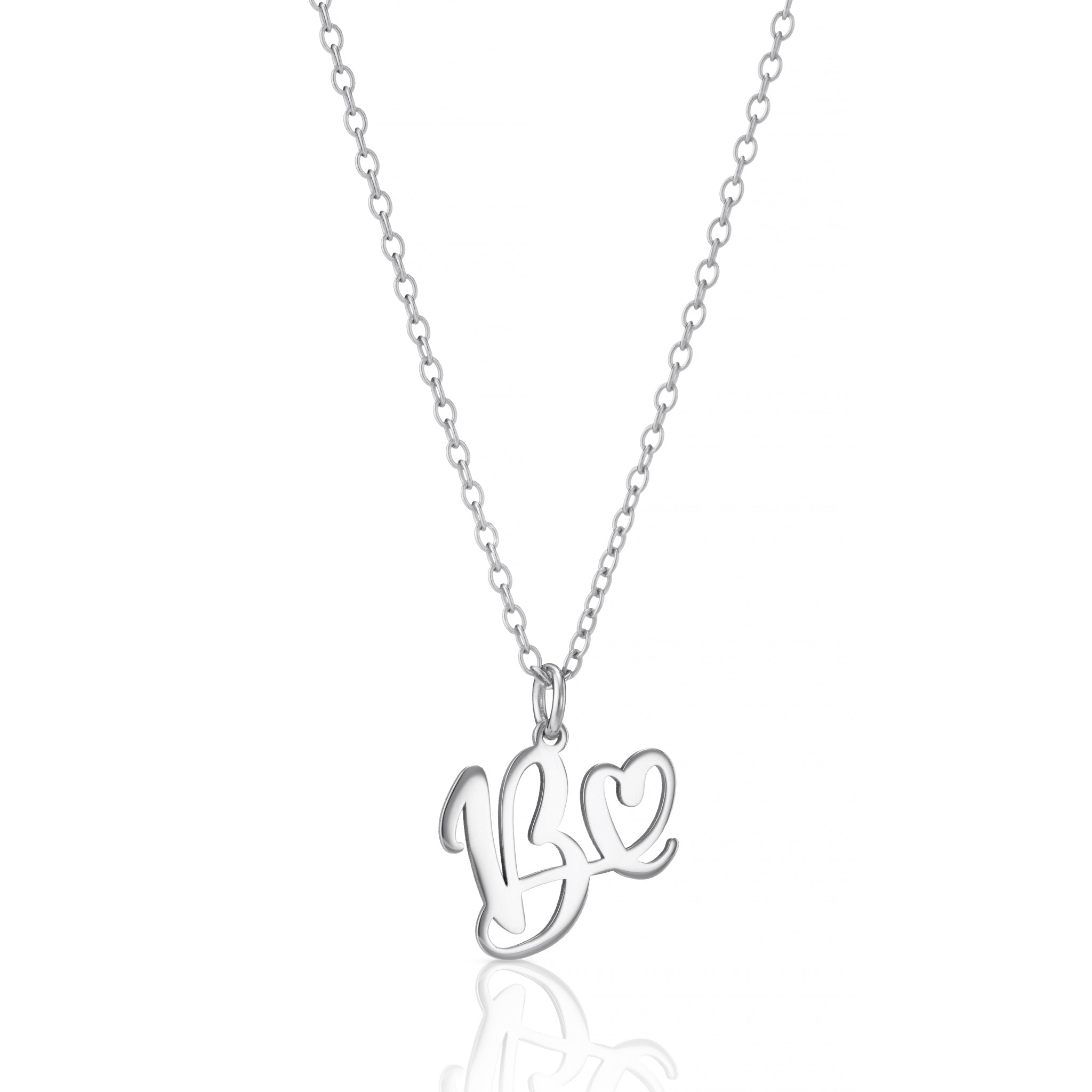 Personalised Heart-Shaped Initial Pendant Necklace