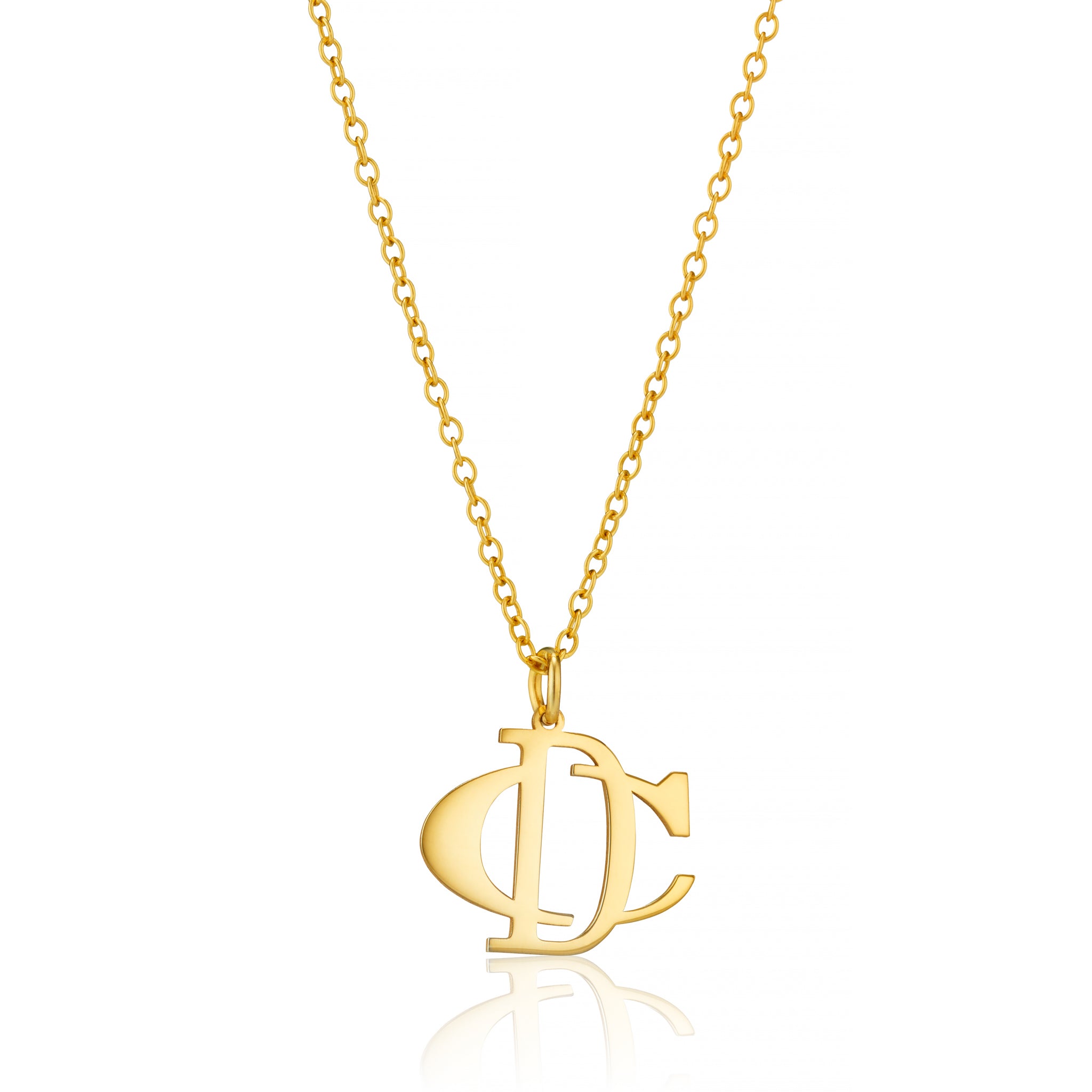 Personalised Double Initial Monogram Necklace