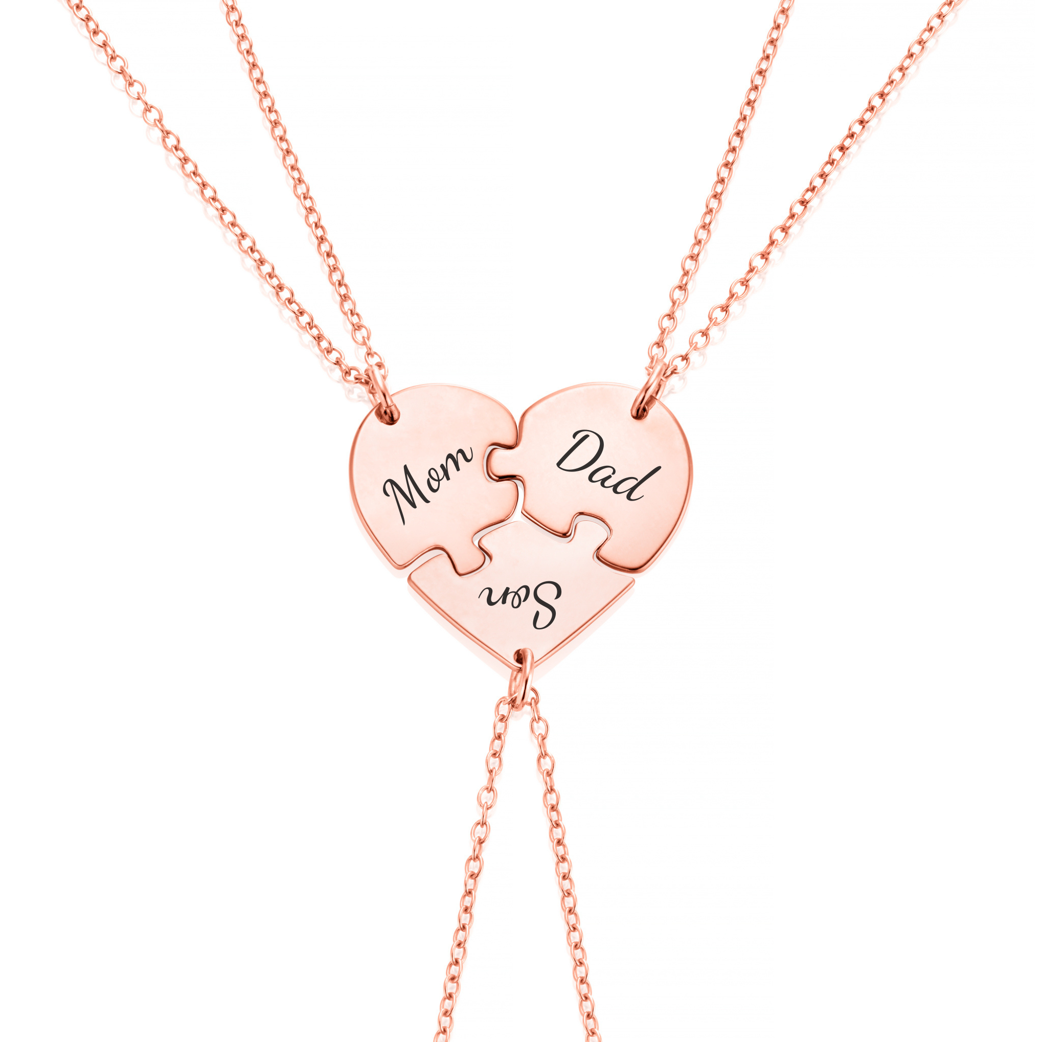 Personalised Puzzle Heart Necklace