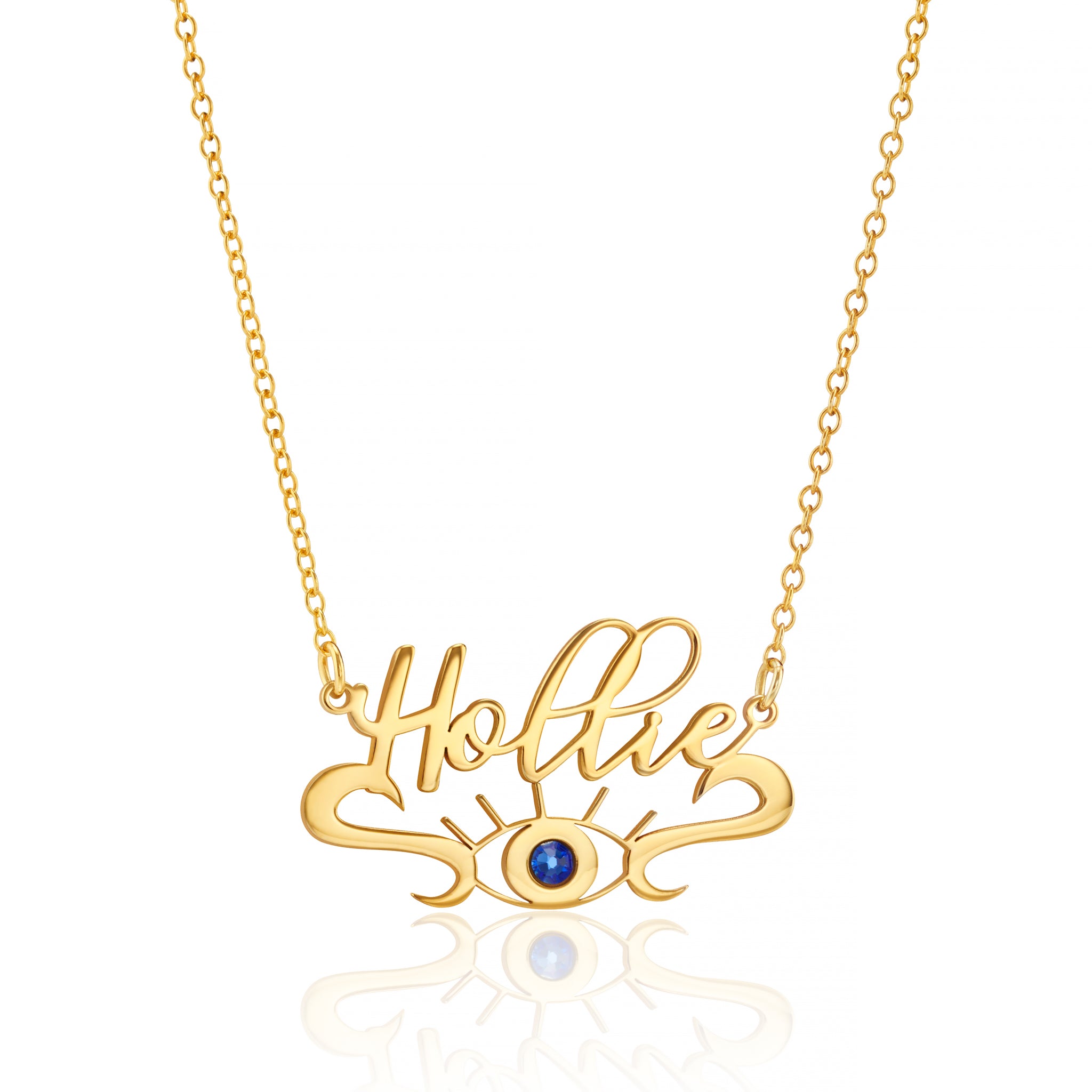 Enchanting Evil Eye Personalised Name Necklace