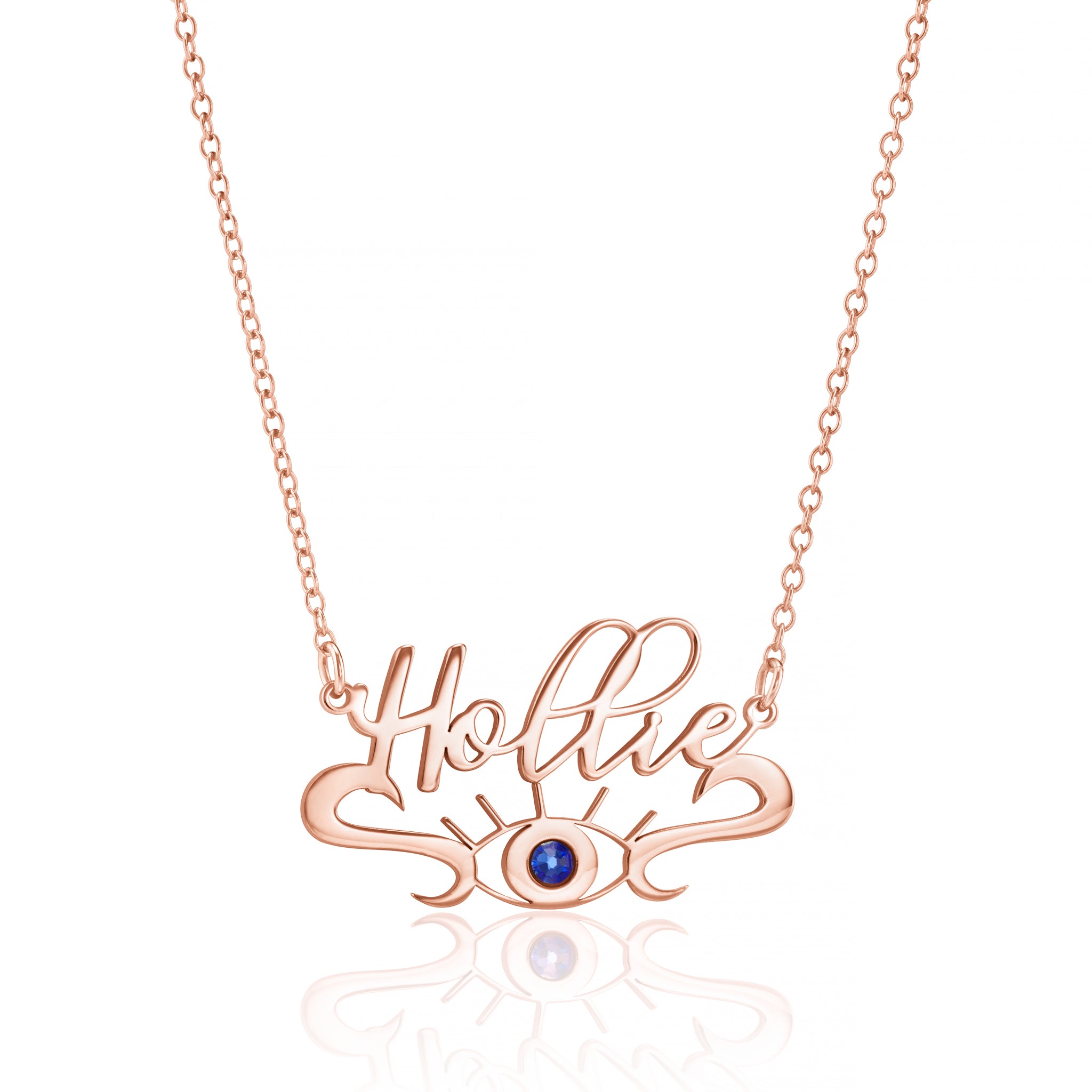 Enchanting Evil Eye Personalised Name Necklace