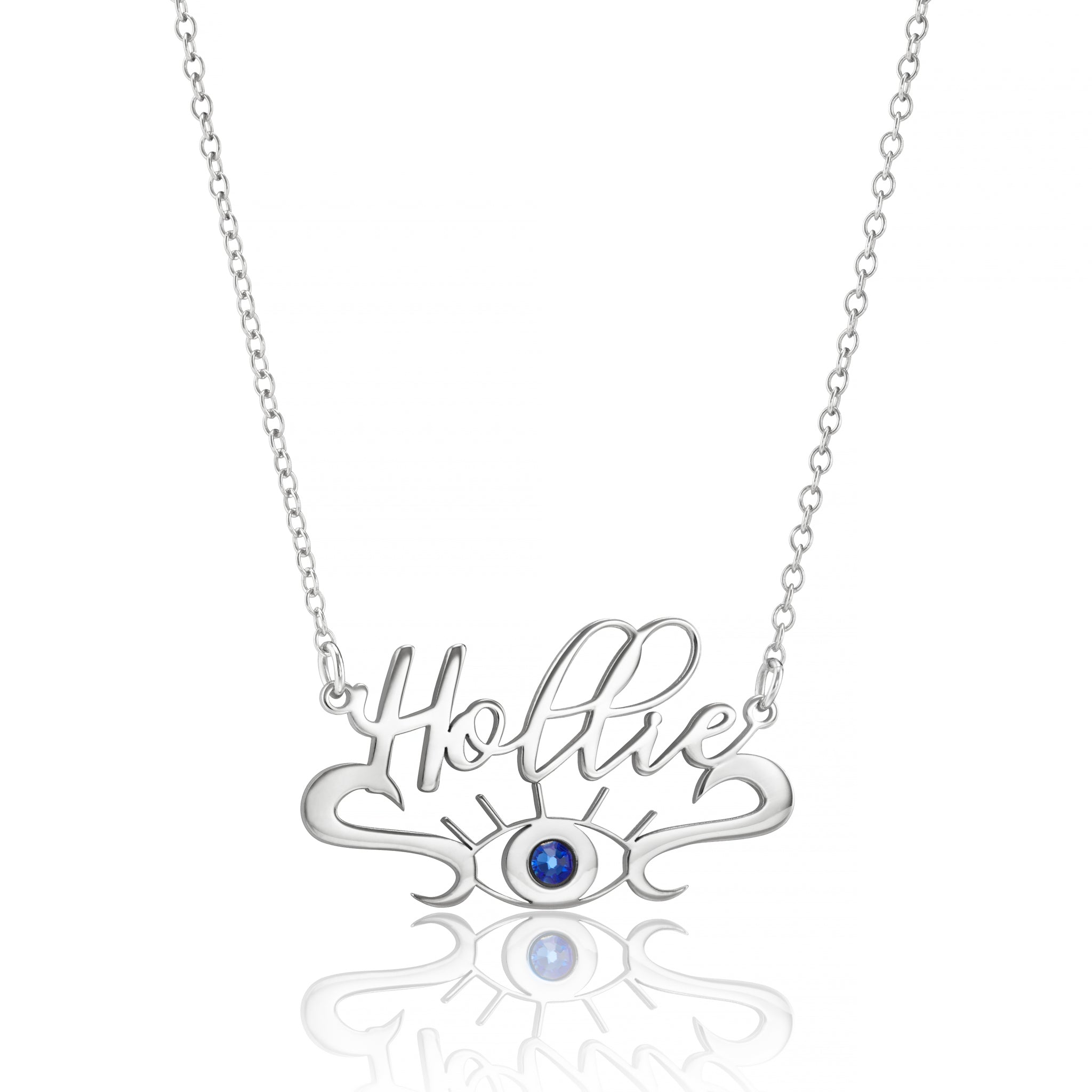 Enchanting Evil Eye Personalised Name Necklace