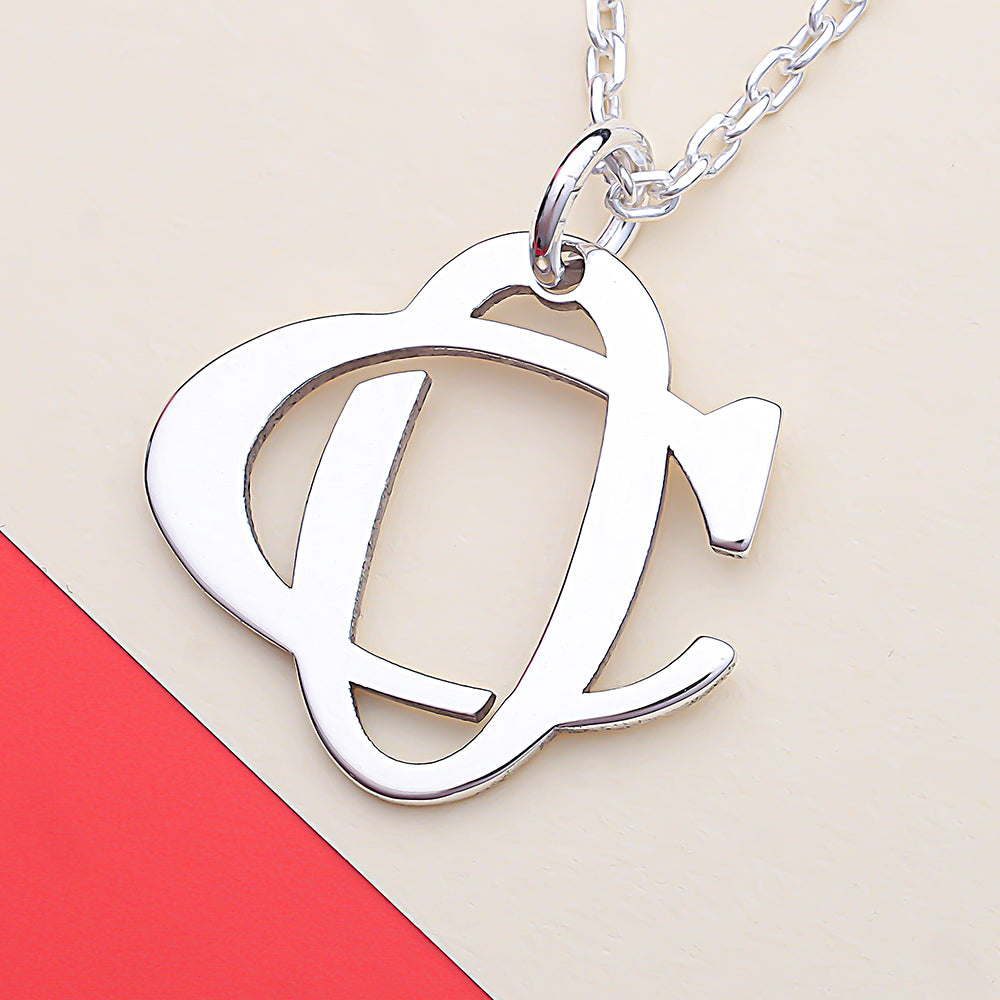 Personalised Initial Couple Monogram Necklace - ZNAJEWELS